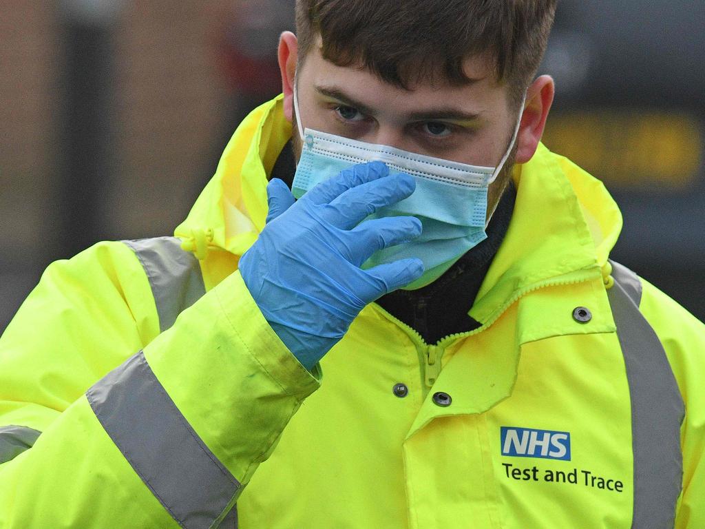 The UK research suggests that better PPE is needed to protect from aerosol transmission of COVID-19. Picture: Oli Scarff / AFP