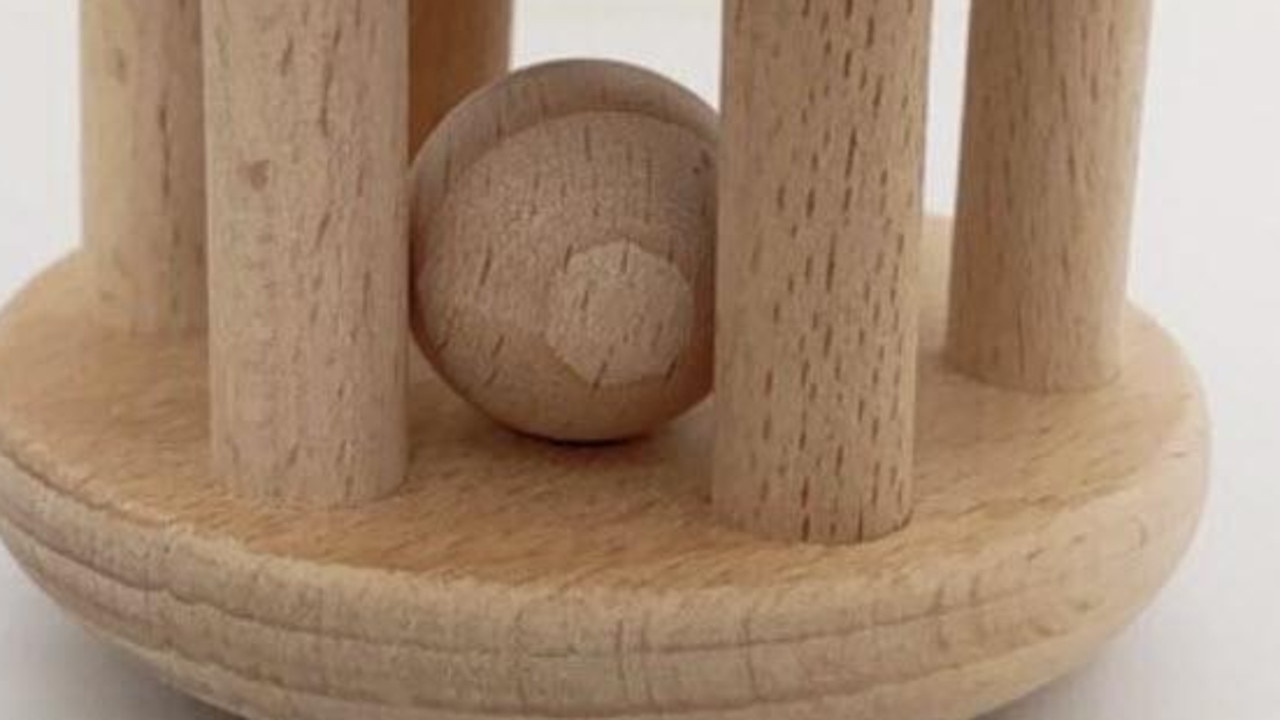 The Yorie &amp; Co wooden cage rattle is also being recalled over choking fears.