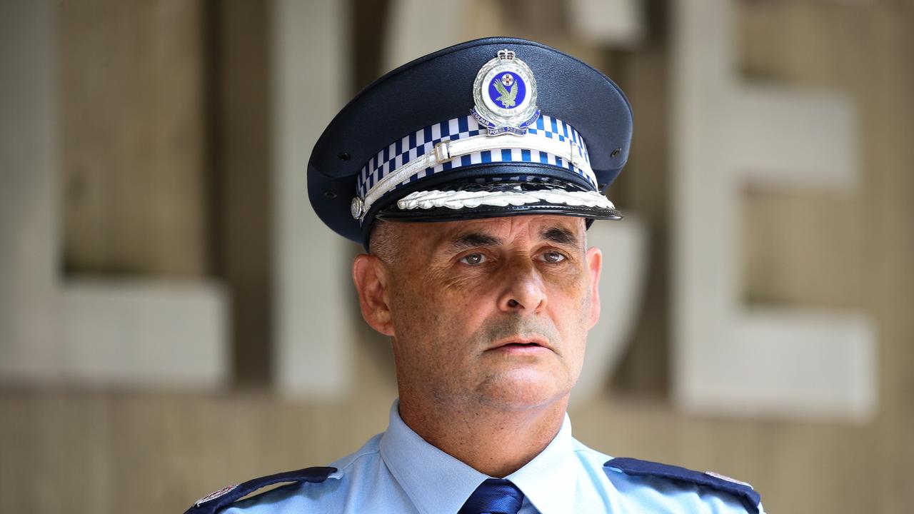 NSW Police Assistant Commissioner Stuart Smith damning comments about the state of the law enforcement’s response to organised crime were exposed on Friday morning. Picture: NCA NewsWire /Gaye Gerard