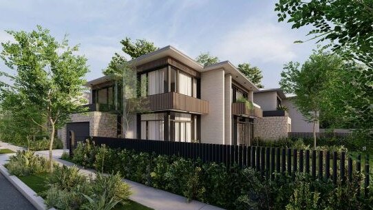 An artist's impression of a proposed 53-home subdivision on Macpherson St, Warriewood. Picture: PDB Architects