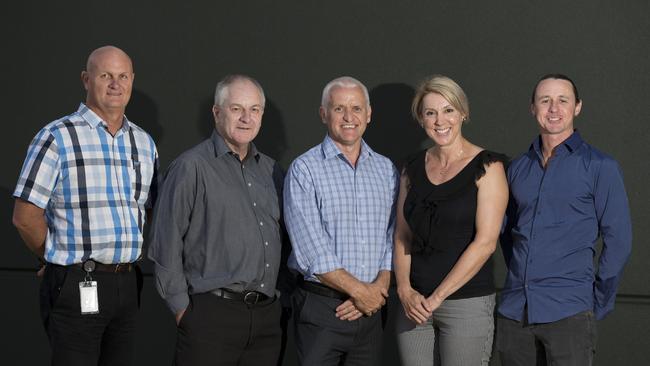 Gold Coast Health and Family Drug Support hosted a forum at the Upper Coomera Community Centre in 2016 for families and carers with a loved one impacted by drug use. Panel experts, David Pinchin, Kevin McNamara, Neil Rath, Michelle Edwards and Dom Shelley. Photo: Jerad Williams