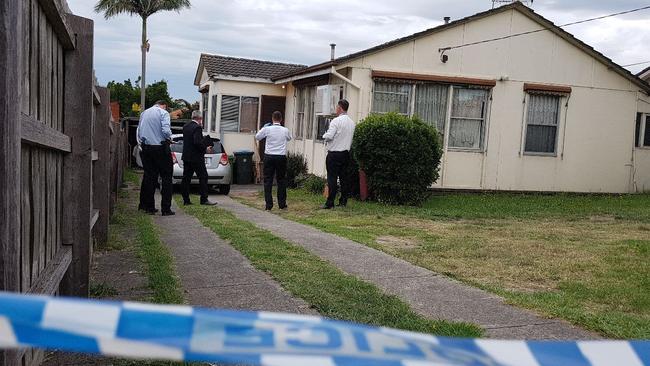 Detectives have been collecting evidence at the Doveton house in Victoria, where suspected murder Travis Kirchner was arrested last night. Picture: Nine News Adelaide