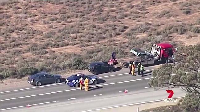 7 News: Port Wakefield road crash disrupts long weekend traffic