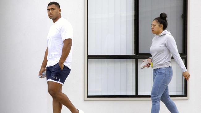 Tevita Pangai Jr at his house in Brisbane.