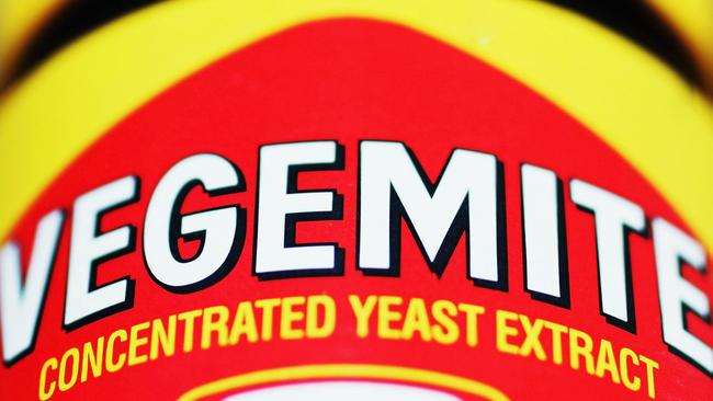 Vegemite, an Australian culinary specialty, is concentrated yeast extract originally made from a byproduct of the beer brewing process. Picture: Ian Waldie/Getty