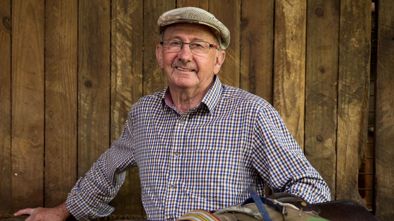 Trainer Ron Quinton at his stables in Randwick. Picture By Ryan Osland/The Australian