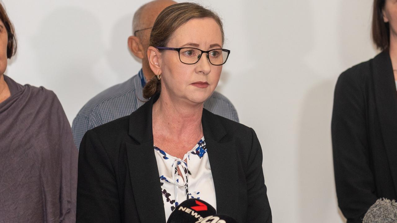 Health Minster Yvette D’Ath at the Mackay Base Hospital on Friday.