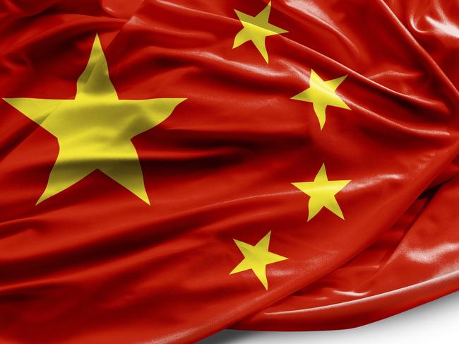 China waving flag on white background for insight feature