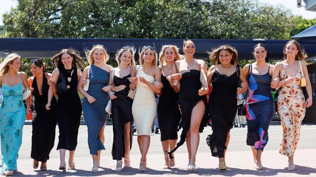 Ready for a day out. From left (left) Lana Gilmour, Dani Laman, Kirsten Kozlowski, Alyssa Feledyk, Ashley Whale, George Bennell, Amy Lovatt, Lano Handyside, Holly Coluccio and Sami Taylor. Picture: David Swift