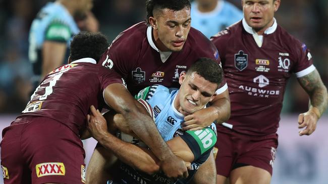 Fittler has thrown his support behind halfback Nathan Cleary. Picture: Brett Costello