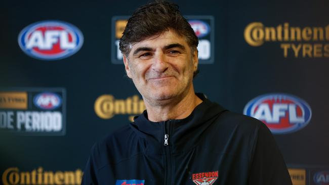 Adrian Dodoro has spoken about the Bombers’ trade period plans. Pictures: Getty Images