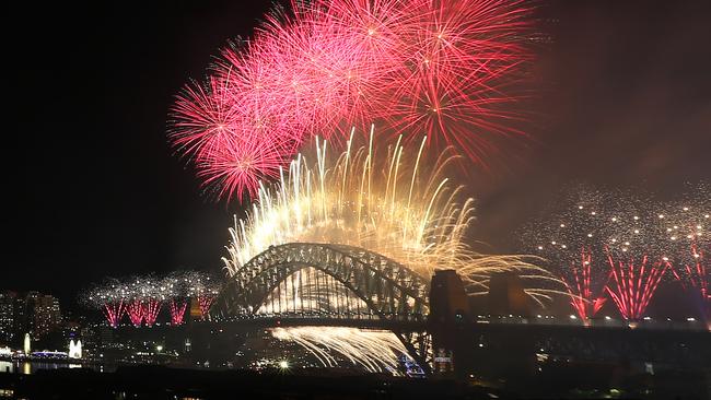 The 2015 New Year’s Eve fireworks attracted a global audience. Picture: Richard Dobson