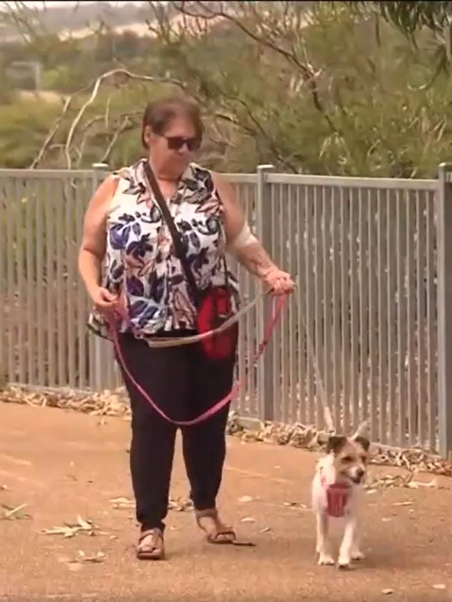 Lea Hockley was walking with her dog at Munno Para when the attack occurred. Picture: 7 News