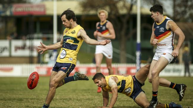 Eagles’ wingman Chris Hall returns to face the Bulldogs. Picture: Mike Burton/AAP