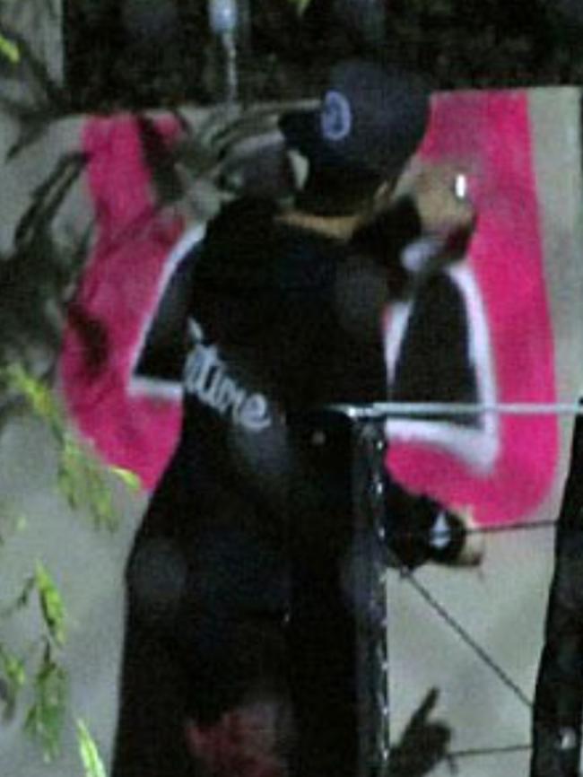 Bieber was filmed vandalising the hotel.