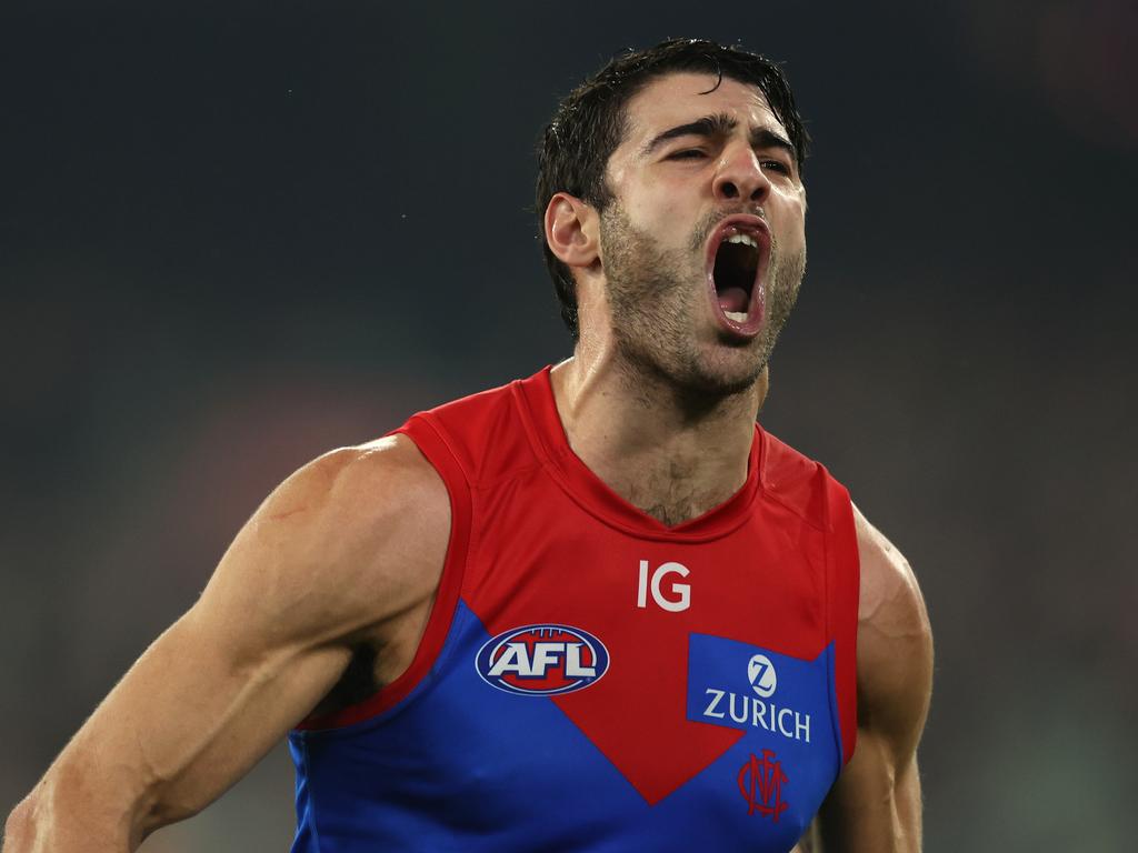 Christian Petracca of the Demons, the AFL’s fourth highest paid player. Picture: Getty