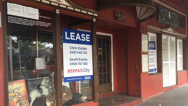 For lease signs are plastered on the exterior of Lefty's Old Time Music Hall. The venue closed in November but a new tenant has apparently been found. Picture: Darren Cartwright