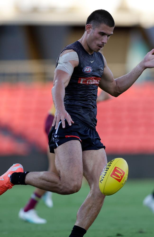 Quaynor is expecting big year down back for Reef McInnes. Picture: Russell Freeman/AFL Photos via Getty Images