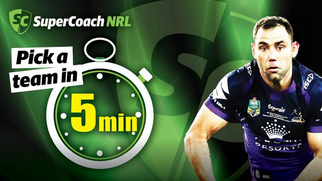 It's possible to pick a gun SuperCoach side in just five minutes.