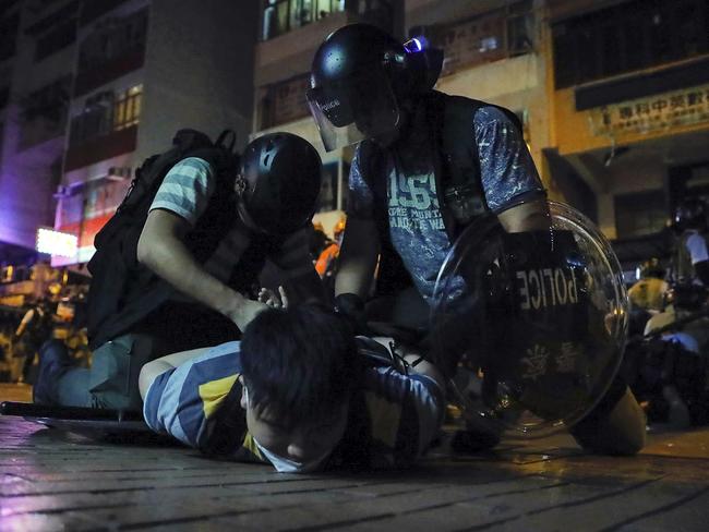 The protests began over a controversial China extradition bill. Picture: AP