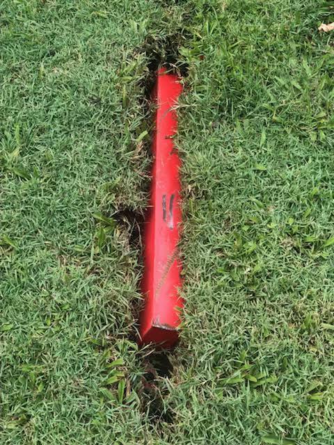 The Debris from a crane that was working on PEARL Main Beach that had a hook break off. Picture: Supplied