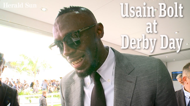 Usain Bolt at Derby Day