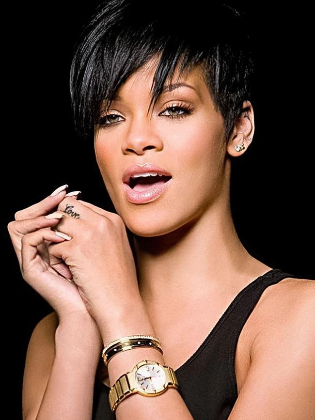 Singer Rihanna sports a Paget Polo watch