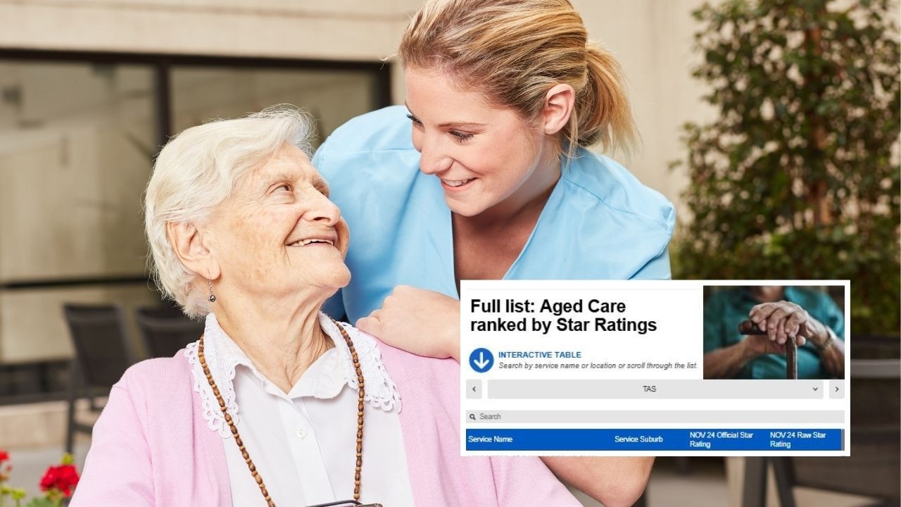 Top rated Tasmanian aged care homes revealed