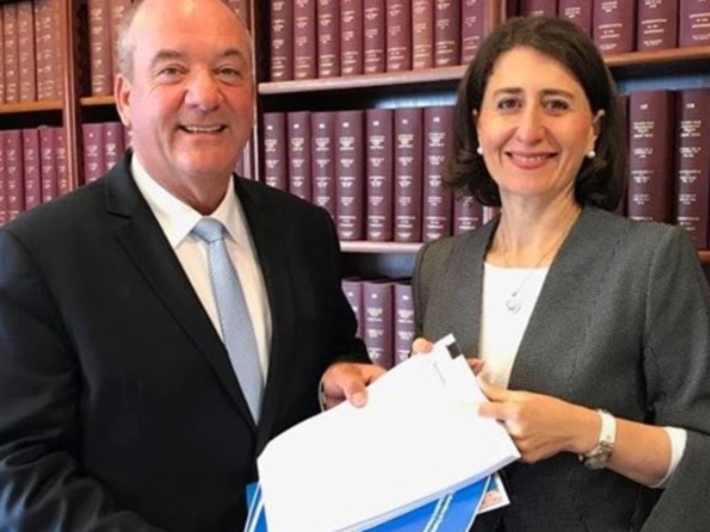 NSW Premier Gladys Berejiklian with former Wagga Wagga MP Daryl Maguire.