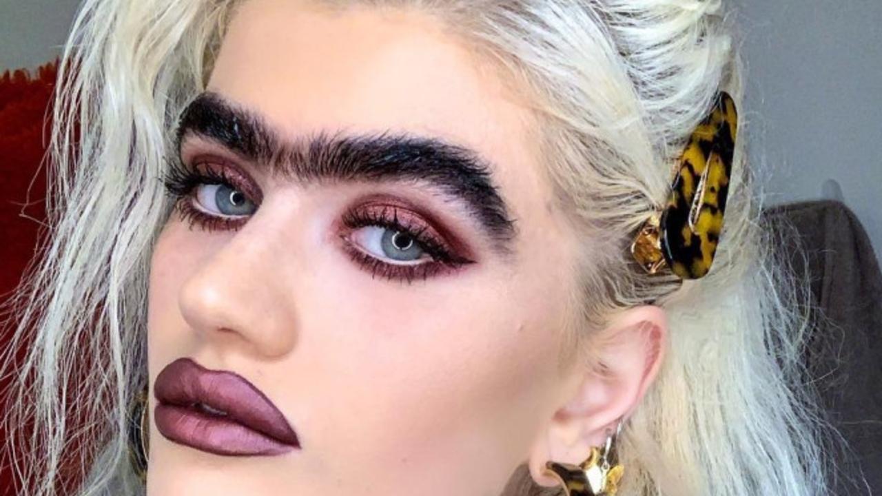 Model With Bushy Eyebrows Receives Death Threats Online Herald Sun 