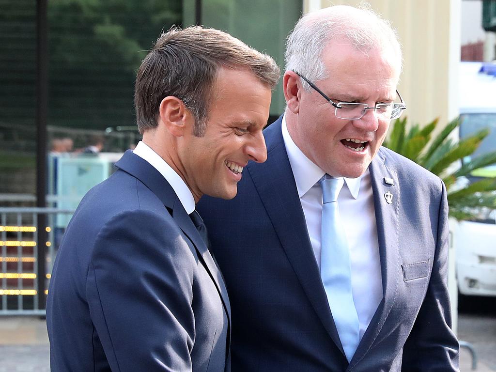 Scott Morrison Emmanuel Macron Speak For The First Time Since Submarine Fallout Daily Telegraph 2007