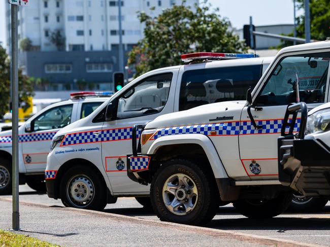 Large Police Presence surrounding Cairns Central Shopping Centre. Picture Emily Barker.