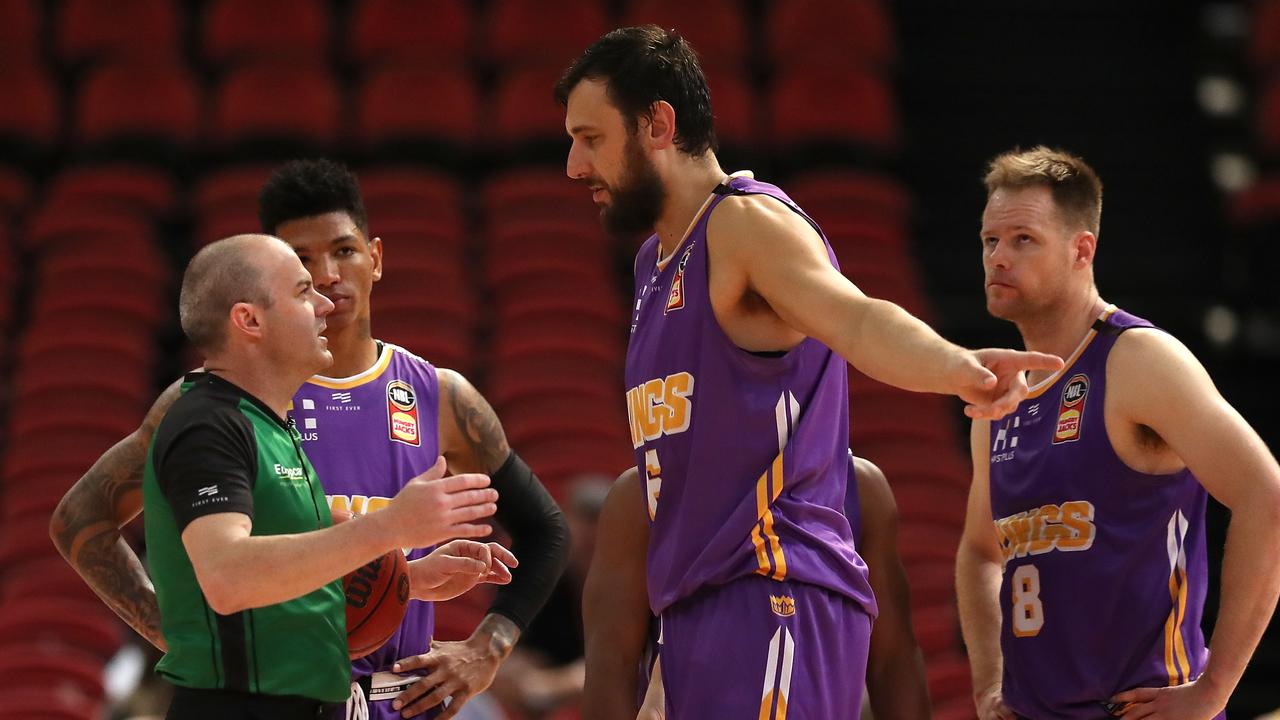 Andrew Bogut isn’t going down without a fight. (Photo by Paul Kane/Getty Images)