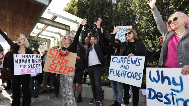 More protests over aircraft noise are planned. Picture: Tara Croser.