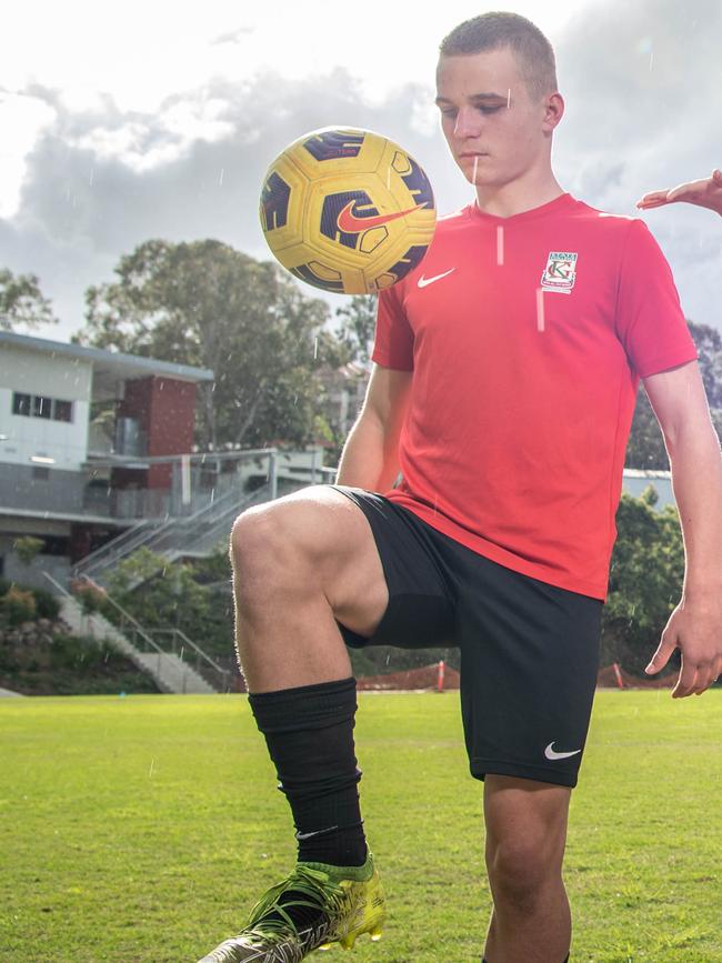 Kelvin Grove State College’s Rylan Brownlie. PICTURE: Brad Fleet