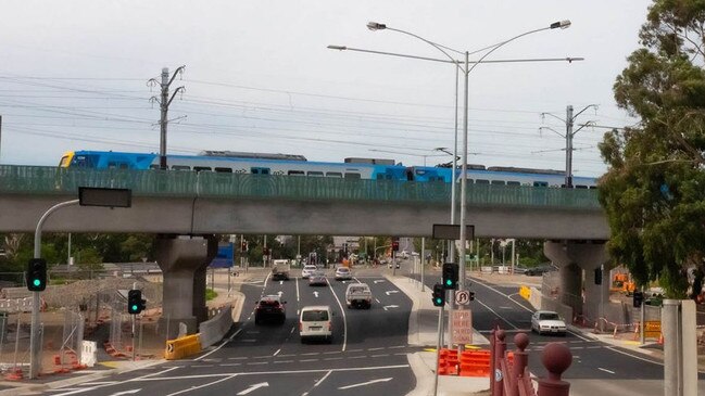 After: the new rail bridge.