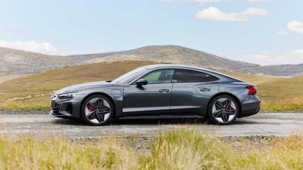 The Audi RS e-tron GT’s swooping roofline compromises rear headroom.