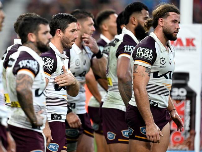 Brisbane Broncos during loss to Penrith Panthers in Magic Round. Picture: NRL Imagery