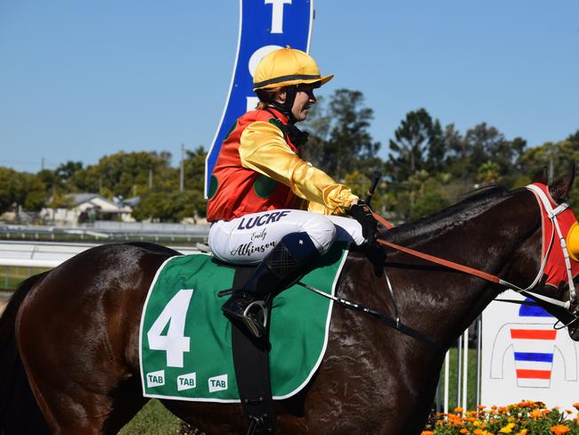 Jockey Emily Atkinson will ride the Owen Glue-trained Dexter Dutton at the Lismore Turf Club TAB meeting on Saturday. Photo Sam Flanagan.