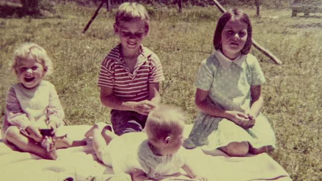 Vanessa Joy O’Brien and her siblings as children. Picture: Jerad Williams