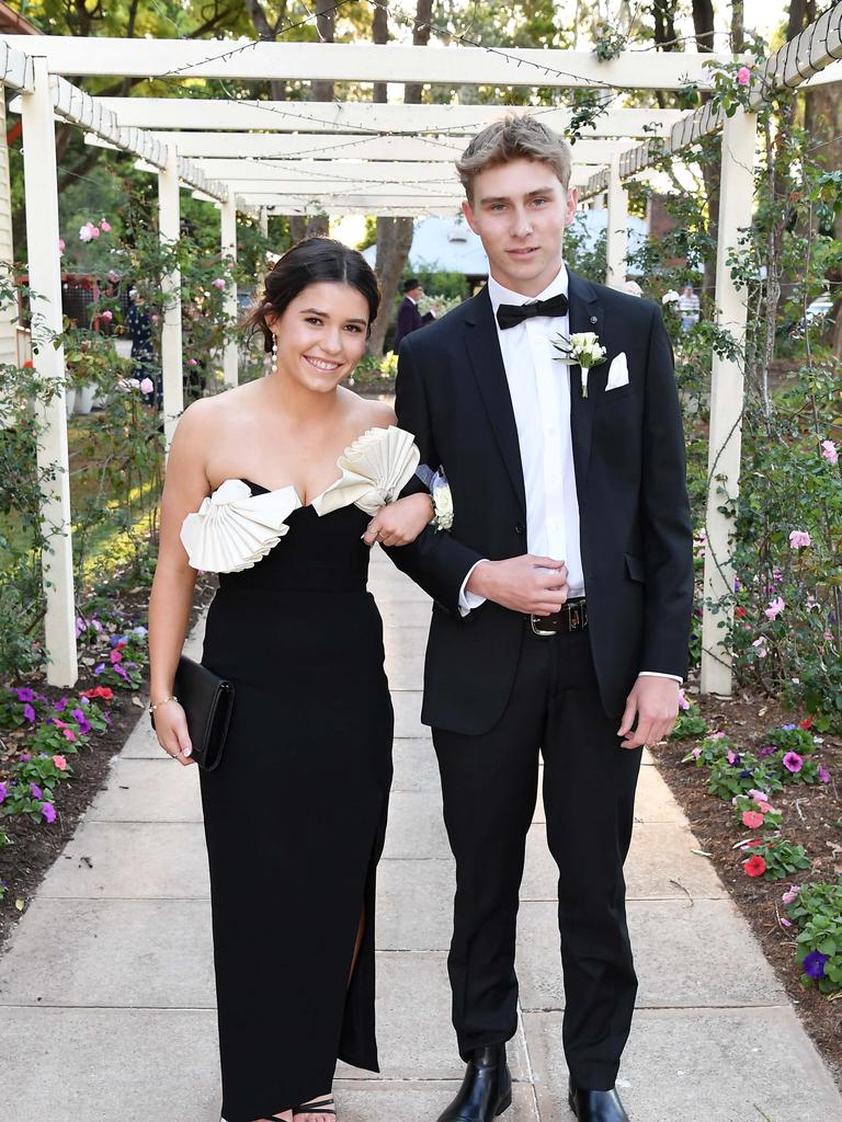 Sophie Bender and Lewis Elder at Glennie School Formal. Picture: Patrick Woods.