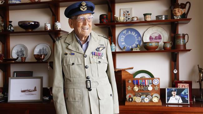 World War II veteran Brian Winspear 104 of Hobart. Brian knew many of the Tasmanians in the 2/40th battalion and will attend the service to commemorate them at the 80th anniversary marking their capture in World War II. Picture: Nikki Davis-Jones