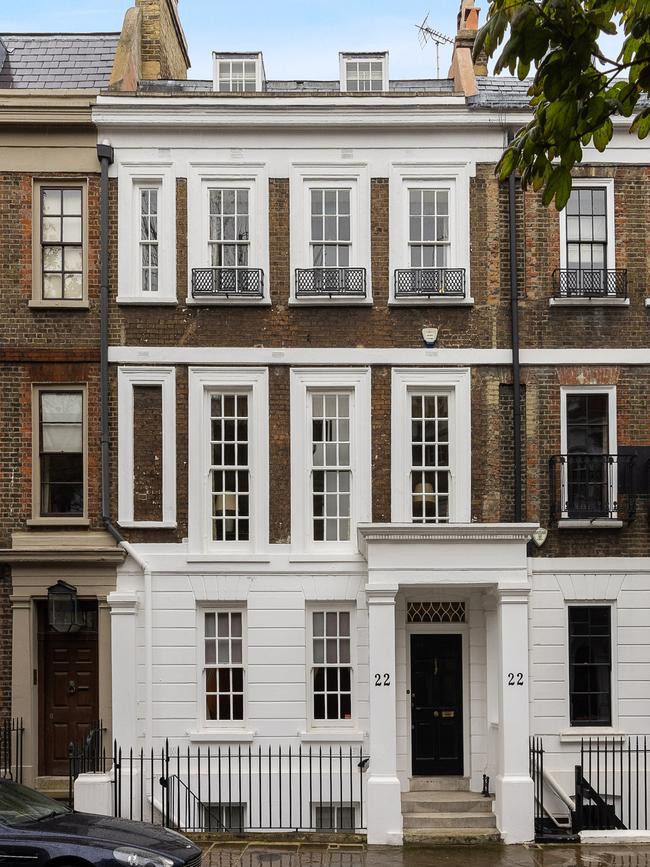 A chic London townhouse is on the market.