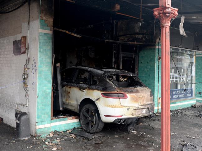 A Porsche SUV was used in the Port Melbourne attack. Picture: Andrew Henshaw