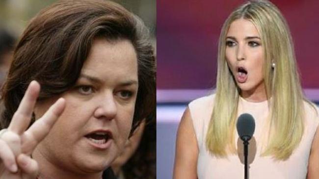 Rosie O'Donnell has had a chance meeting with Ivanka Trump. Picture: Supplied