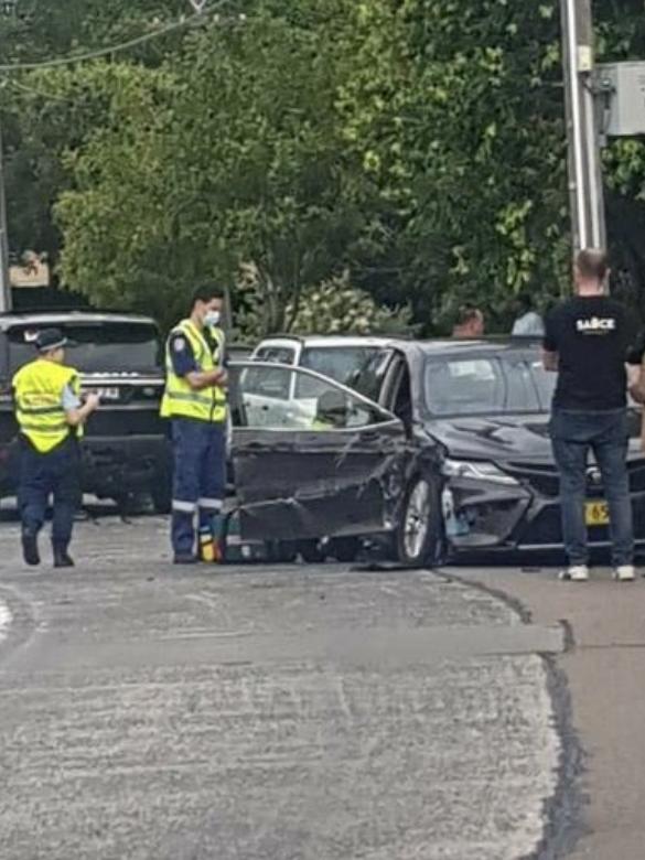 Mr Albanese’s car is believed to be a write-off. Picture: Facebook