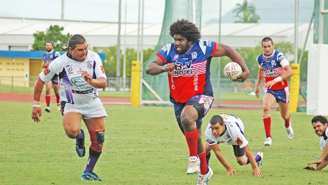 Roosters monster prop forward Gordon Santo starred again at Mareeba on Friday night.