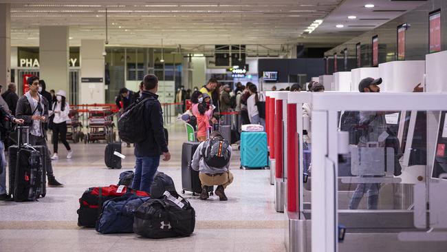 Qantas and Jetstar passengers will need a digital health pass to travel overseas, to verify their Covid vaccination status and negative test result. Picture: Daniel Pockett/Getty Images