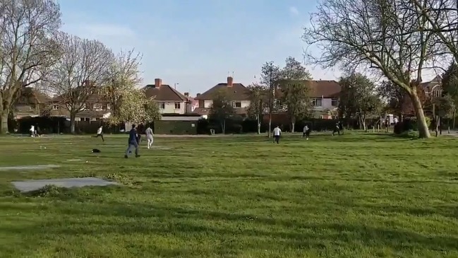 Group Playing Cricket Amid Coronavirus Restrictions Make Panicked Dash From Police