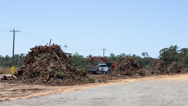 Land in Svensson Heights was cleared to make way for the new hospital.